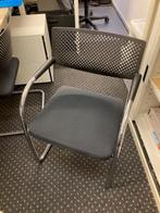 4 Vitra Visavis Vergaderstoelen, Ophalen, Zwart, Zo goed als nieuw, Metaal