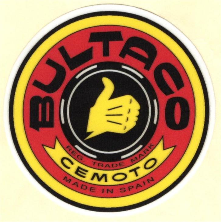 Bultaco sticker #5, Motoren, Accessoires | Stickers, Verzenden
