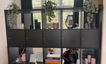24x kallax DEUREN inc. Inzetten Ikea zwart doors beschikbaar voor biedingen