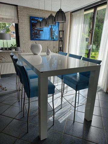 ZEN bartafel van Goossens + 8 stoelen – goede staat! beschikbaar voor biedingen