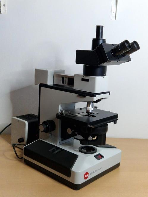 Leitz Wetzlar Diaplan microscoop, Audio, Tv en Foto, Optische apparatuur | Microscopen, Gebruikt, Stereomicroscoop, Ophalen of Verzenden