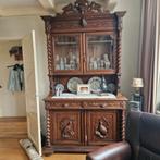 Kast in eikenhout met prachtig houtsnijwerk.uit ong 1870, Antiek en Kunst, Antiek | Meubels | Kasten, Ophalen