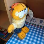 Vintage Garfield knuffel met pet, blauwe broek en glee trui, Ophalen of Verzenden