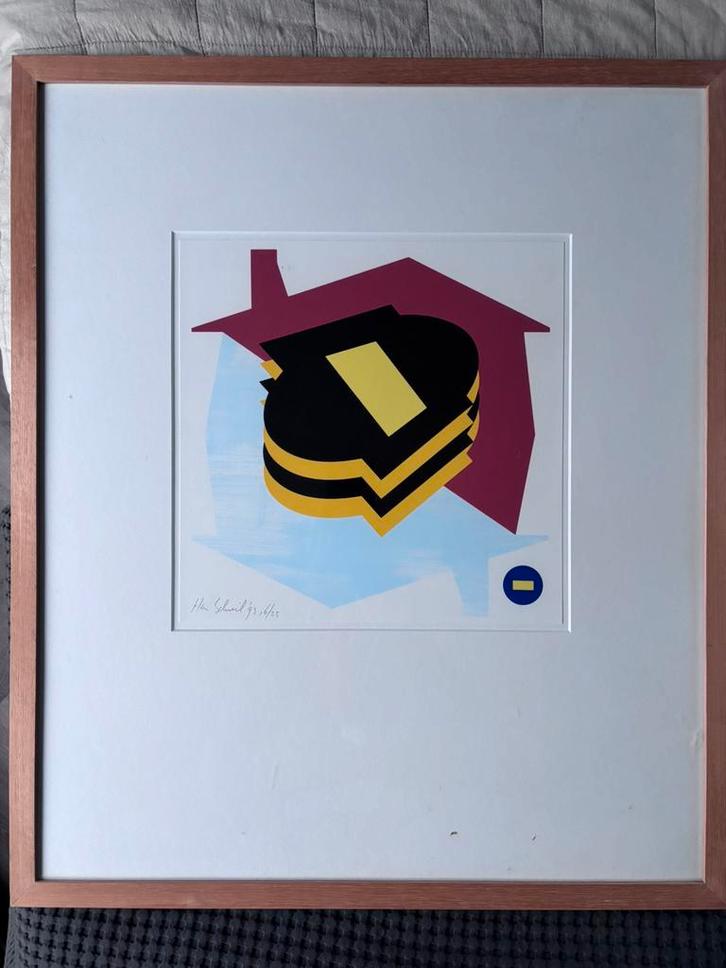 Han Schuil - gesigneerde zeefdruk 1995 16/25, Antiek en Kunst, Kunst | Litho's en Zeefdrukken, Ophalen of Verzenden