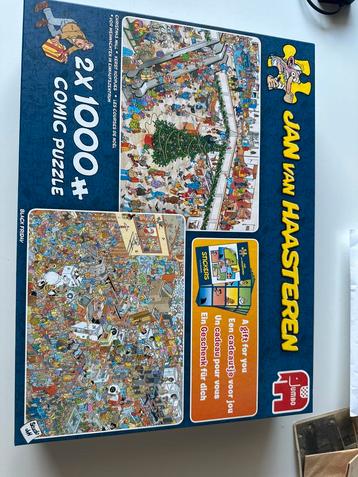 Jan van Haasteren puzzel 2x1000 comic puzzel beschikbaar voor biedingen