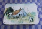 brocant blik/ voorraaddoos/ blik Boerderij, Verzamelen, Blikken, Ophalen of Verzenden, Zo goed als nieuw, Koek(jes), Overige merken