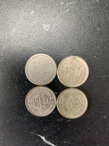 4 zilveren kwartjes beschikbaar voor biedingen