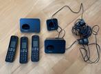 Set van 3 draadloze Philips D600 telefoons, Telecommunicatie, Vaste telefoons | Handsets en Draadloos, Gebruikt, Ophalen of Verzenden