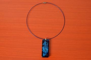 Retro vintage glazen Murano halsketting / hanger aan spang beschikbaar voor biedingen