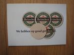 Diverse Heineken kaarten ansichtkaarten nieuw, Verzamelen, Biermerken, Ophalen of Verzenden, Nieuw, Overige typen, Heineken