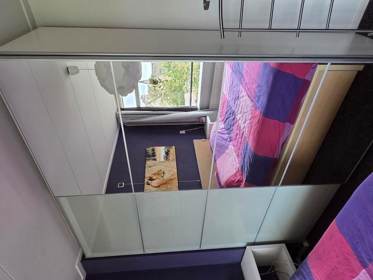 Ikea pax kast, Huis en Inrichting, Slaapkamer | Stapelbedden en Hoogslapers, Gebruikt, Hoogslaper, 210 cm, Tweepersoons, Ophalen