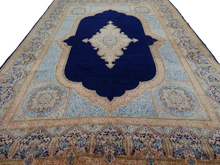 Perzisch tapijt - Kirman - 385 x 273 cm - Handgeknoopt kleed, Huis en Inrichting, Stoffering | Tapijten en Kleden, Gebruikt, 200 cm of meer