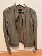 Mango leren jas maat L, Ophalen of Verzenden, Gedragen, Maat 42/44 (L), Zwart