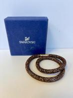 SWAROVSKI Bruin stardust kristal ketting/armband, Sieraden, Tassen en Uiterlijk, Kettingen, Overige materialen, Met kristal, Bruin