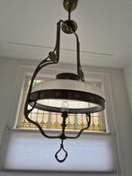 Antieke Jugendstil, art nouveau Hanglamp, Huis en Inrichting, Ophalen of Verzenden, Gebruikt, Glas, 75 cm of meer