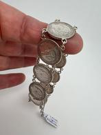 Antiek zilveren armband met 10 kwartjes: Wilhelmina., Armband, Zilver, Verzenden