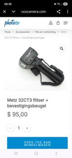 Metz 32CT3 Flitser met Bevestigingsbeugel, Audio, Tv en Foto, Fotografie | Flitsers, Ophalen of Verzenden, Gebruikt, Metz, Kantelbaar