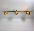 Sische Duitsland Wand/Plafondlamp met 3 Messing Bollen, Ophalen of Verzenden, Gebruikt, Metaal, Vintage