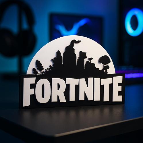 3D Fortnite Logo – Perfect voor Gamers & Fans!, Spelcomputers en Games, Games | Overige, Nieuw, 1 speler, Ophalen of Verzenden