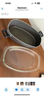 Pan met glazen deksel - Keramisch, Kookpan of Snelkookpan, Gebruikt, Keramische plaat, Aluminium