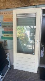 Tuindeur hardhout inclusief SKG** beslag en 3-punts sluiting, Gebruikt, Overige typen, 150 tot 225 cm, Inclusief glas