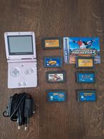 Gameboy Advance + Spellen, Spelcomputers en Games, Spelcomputers | Nintendo Game Boy, Ophalen, Gebruikt, Game Boy Advance SP, Met games