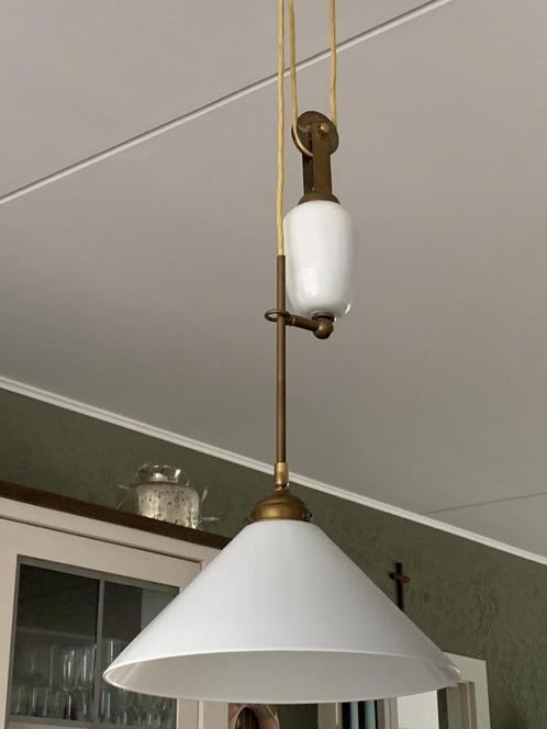 In hoogte verstelbare vintage lamp, Antiek en Kunst, Antiek | Lampen, Ophalen of Verzenden