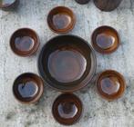 Ambacht Volendam Servies Bruin Volendams Aardewerk, Huis en Inrichting, Ophalen of Verzenden, Overige stijlen, Aardewerk, Schaal of Schalen