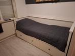 Ikea Hemnes bedbank met opbergruimte, Huis en Inrichting, Slaapkamer | Bedden, Ophalen, Gebruikt, Eenpersoons, Wit