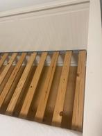 Wit bedbank/onderschuifbaar  80x200 met opbergruimte, Gebruikt, Wit, Tweepersoons, Ophalen of Verzenden