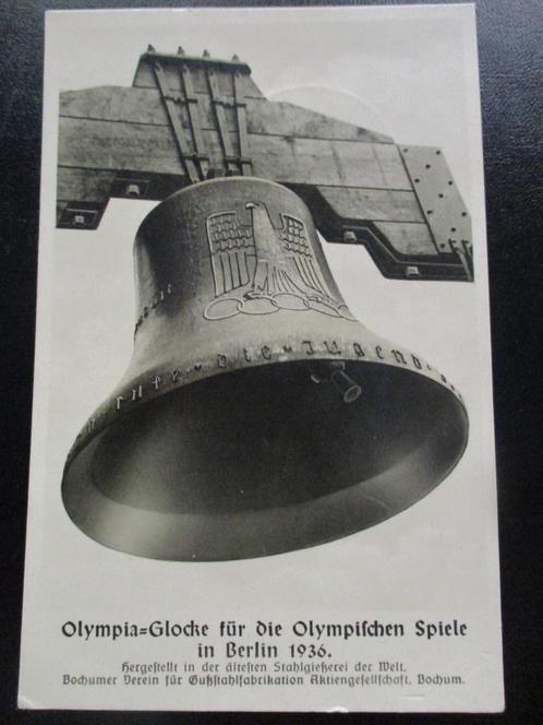 3e Rijk postkaart - Olympische Glocke - 1936, Verzamelen, Militaria | Tweede Wereldoorlog, Overige soorten, Foto of Poster, Duitsland