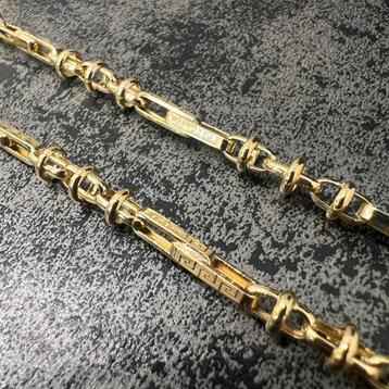 14k gouden ketting monte carlo schakel italy beschikbaar voor biedingen