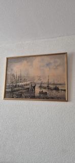 ORIGINEEL SCHILDERIJ VAN W BOS, Antiek en Kunst, Ophalen