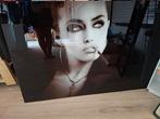 Glas schilderij, Ophalen, Zo goed als nieuw, Schilderij, 75 cm of meer