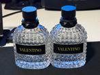 Twee originele Valentino Uomo parfumflessen (100ml) leeg, Verzamelen, Ophalen of Verzenden, Zo goed als nieuw, Parfumfles