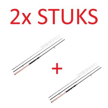 2x Stuks Ultimate Fury Feederhengel 3,00 Meter 3-Delen Nieuw beschikbaar voor biedingen
