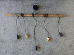 Bamboe hanglamp Industrieel, Ophalen, Classiek, Zo goed als nieuw, Minder dan 50 cm