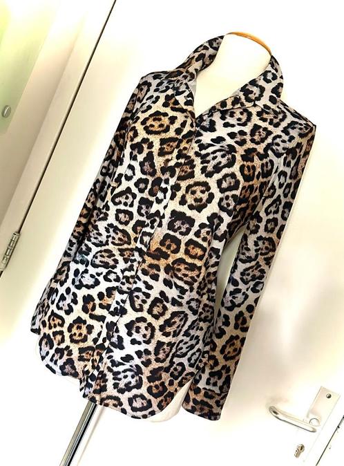Studio Anneloes blouse Panter wit zwart bruin tijger maat M, Kleding | Dames, Blouses en Tunieken, Zo goed als nieuw, Maat 38/40 (M)