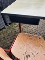 Vintage schoolset tafel en stoel, Gebruikt, Ophalen, Stoel(en)