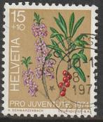 Zwitserland 1974 1042 Pro Juventute 15c, Gest, Postzegels en Munten, Postzegels | Europa | Zwitserland, Ophalen of Verzenden, Gestempeld
