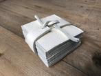 10 leren onderzetters wit, Huis en Inrichting, Woonaccessoires | Onderzetters, Ophalen of Verzenden, Nieuw, Glas of Kopje
