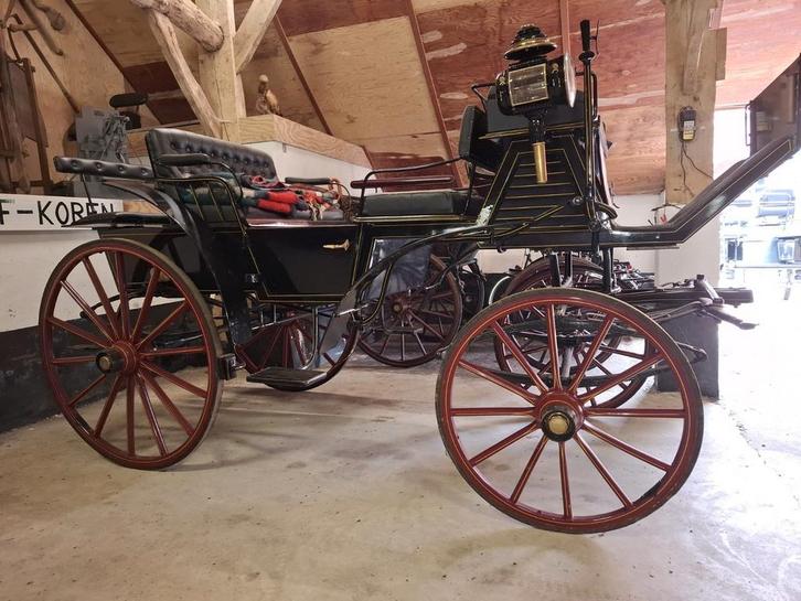 Authentiek rijtuig / Vis à vis, Dieren en Toebehoren, Rijtuigen en Koetsen, Zo goed als nieuw, Paard