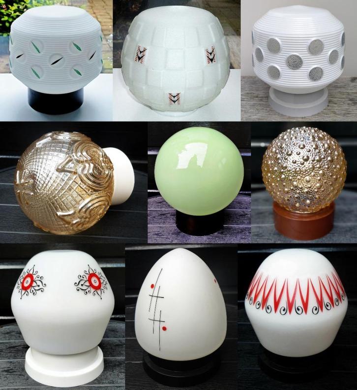 Lamp Bollamp Plafondlamp - 31 Lampen Div Stijlen- Zie Omschr, Antiek en Kunst, Antiek | Lampen, Ophalen of Verzenden