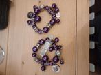 2 paarse armbanden, Ophalen of Verzenden, Nieuw, Paars