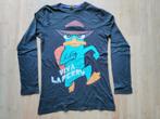 Zwarte longsleeve Perry het Vogelbekdier maat 170/176, Disney, Jongen of Meisje, Ophalen of Verzenden, Zo goed als nieuw