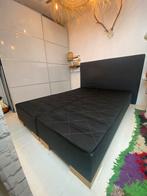 Onderstel bed 140x200 met headboard, Huis en Inrichting, Slaapkamer | Bedden, Ophalen, Twijfelaar onderstel lattenbodem, 140 cm