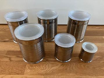 5 vershoudpotten, 3 grote, 1 middel en 1 kleine beschikbaar voor biedingen