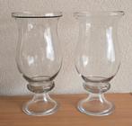 2 Mooie grote zware vazen! 40 cm hoog. Diameter 19 cm!, Overige kleuren, Ophalen of Verzenden, Minder dan 50 cm, Glas