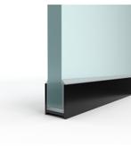 NIEUW 2x Dry glaze douchewand profiel u zwart, Doe-het-zelf en Verbouw, Sanitair, Ophalen, Nieuw, Glas, Douche