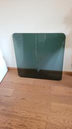 Aangeboden donkerglazen glasplaat, Ophalen, Gebruikt, 50 tot 100 cm, Vierkant